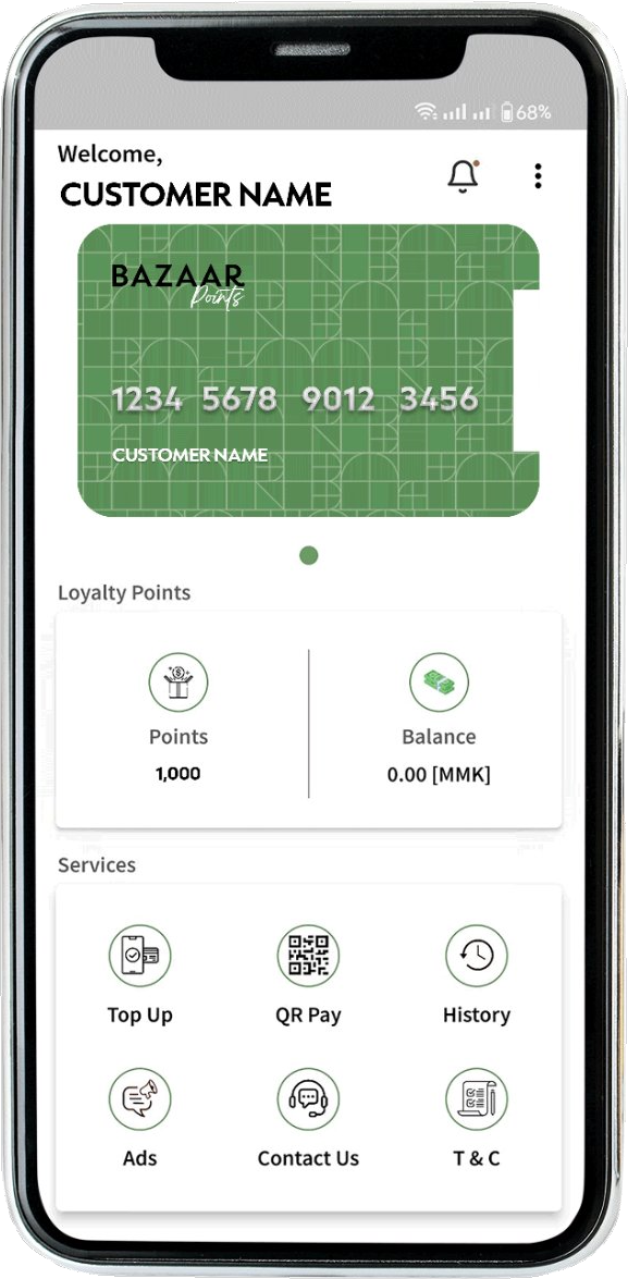 Bazaar Points App Screenshot